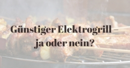 Günstiger Elektrogrill